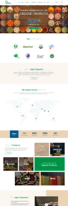 JAJoo organics llp - Website design & development for Exporter of Organic produce